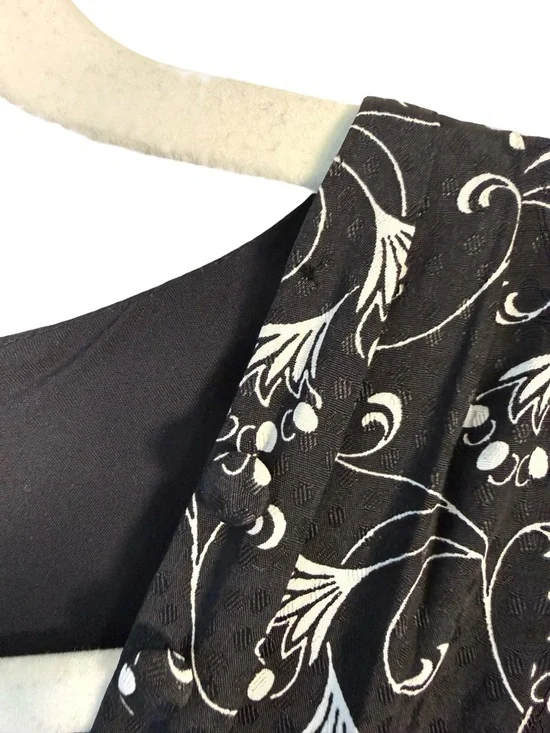 Ted Baker Black & White Mixed Paisley Midi Dress Size 2 Boho Designer Occasion - Picture 10 of 16